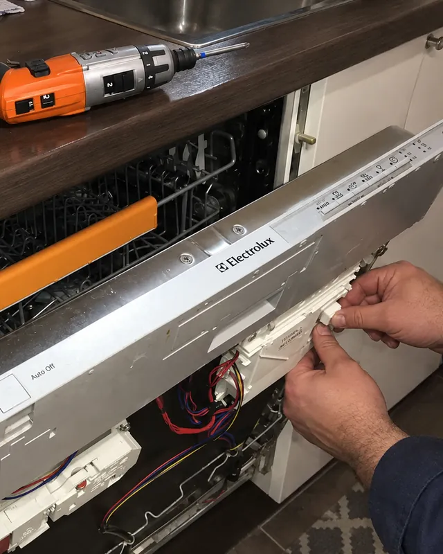 Ремонт модуля управления посудомоечной машины Electrolux