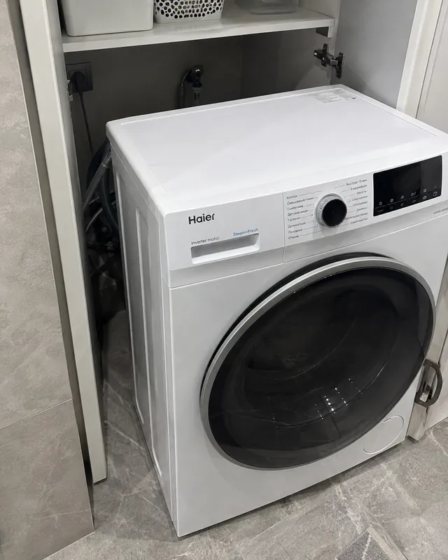 Стиральная машина Haier в нише